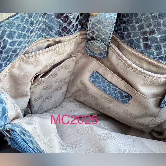 Michael Kors Hamilton Python Satchel - Picture 10 of 11